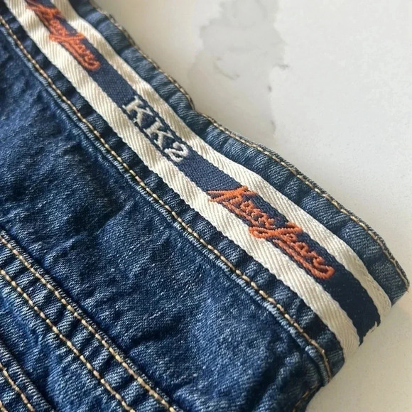 Karl Kani‎ Denim Jean Shorts. Detailed  waistband. Size 10 - Picture 9 of 14